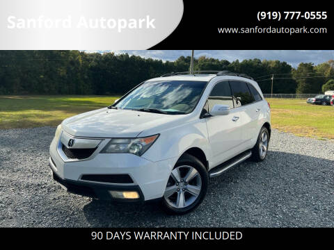 2012 Acura MDX for sale at Sanford Autopark in Sanford NC