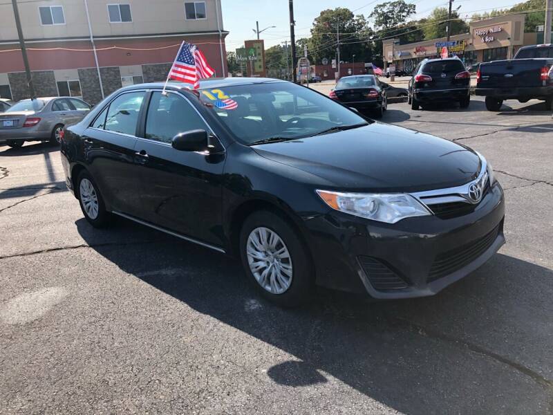 2012 Toyota Camry for sale at M & J Auto Sales in Attleboro MA