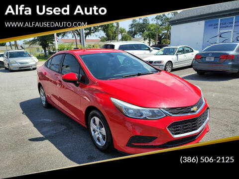2018 Chevrolet Cruze for sale at Alfa Used Auto in Holly Hill FL