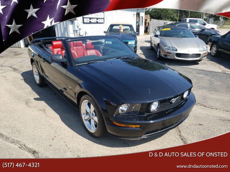 2007 Ford Mustang for sale at D & D Auto Sales Of Onsted in Onsted MI
