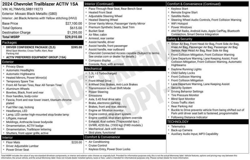 2024 Chevrolet TrailBlazer ACTIV