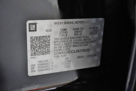 2018 Chevrolet Tahoe Police