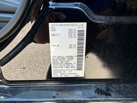 2020 Nissan Altima 2.5 SR