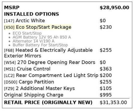 2016 Mercedes-Benz Metris Cargo
