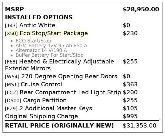2016 Mercedes-Benz Metris Cargo
