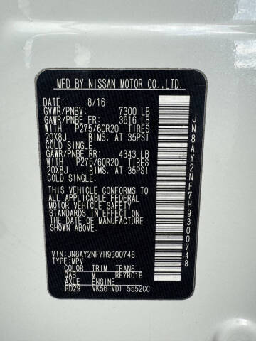 2017 Nissan Armada Platinum