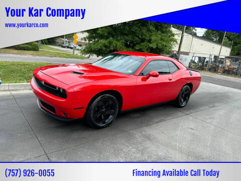 2015 Dodge Challenger for sale at Your Kar Company in Norfolk VA