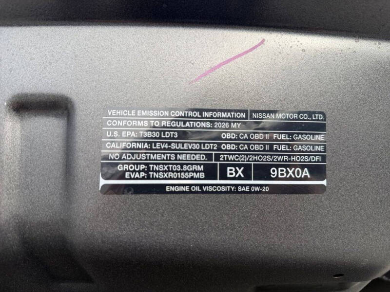 2026 Nissan Frontier SV