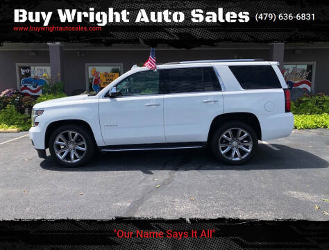 2017 Chevrolet Tahoe for sale at Buy Wright Auto Sales in Rogers AR