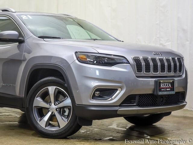 Used 2021 Jeep Cherokee Limited with VIN 1C4PJMDX7MD175659 for sale in Tinley Park, IL