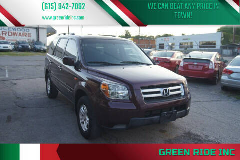2008 Honda Pilot for sale at Green Ride Inc in Nashville TN