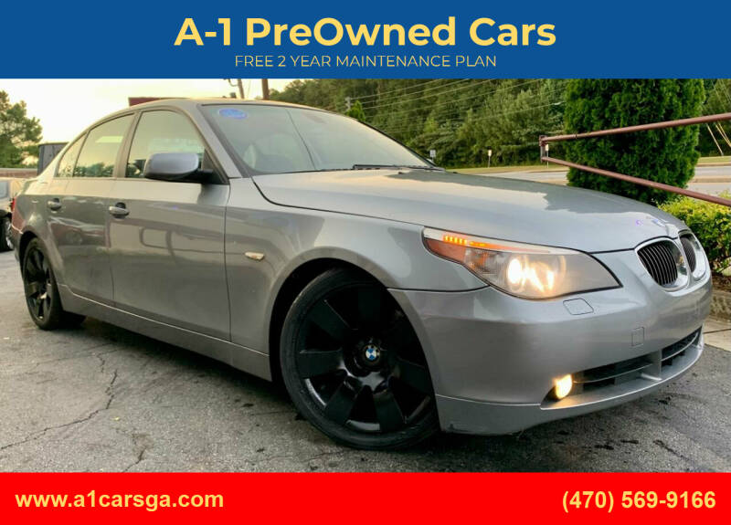 2007 BMW 5 Series for sale at A-1 PreOwned Cars in Duluth GA