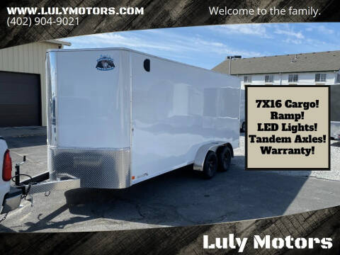 2023 R&M 7X16 V-Nose Enclosed Cargo for sale at Luly Motors-Trailers in Lincoln NE