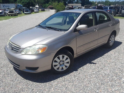 2003 Toyota Corolla for sale at Joye & Company INC, in Augusta GA