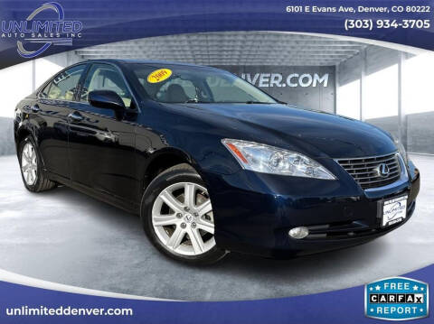 2009 Lexus ES 350 for sale at Unlimited Auto Sales in Denver CO