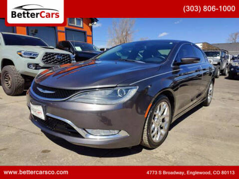 2015 Chrysler 200 for sale at Better Cars in Englewood CO