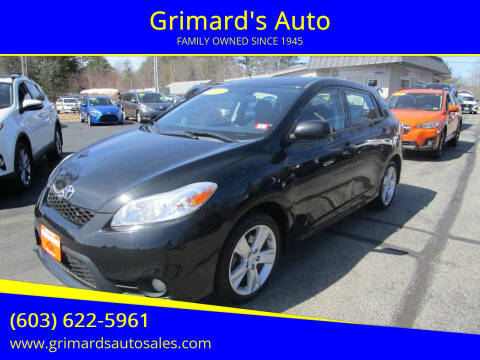 2013 Toyota Matrix for sale at Grimard's Auto in Hooksett NH