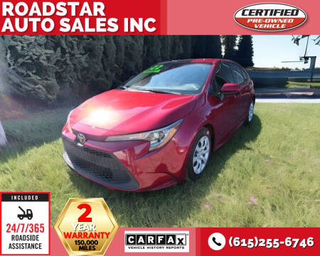 2022 Toyota Corolla for sale at Roadstar Auto Sales Inc in Nashville TN