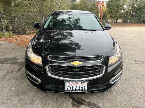 2015 Chevrolet Cruze for sale at Integrity HRIM Corp in Atascadero CA