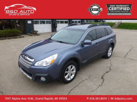 2013 Subaru Outback for sale at B&D Auto Sales Inc in Grand Rapids MI