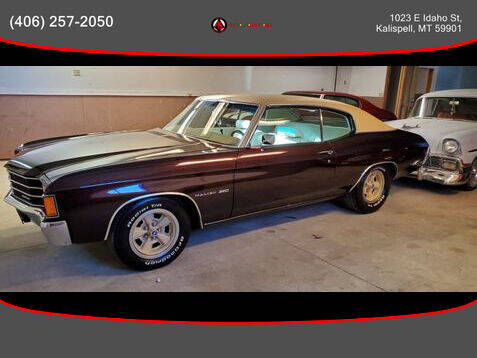1972 Chevrolet Chevelle Malibu Hardtop Coupe for sale at Auto Solutions in Kalispell MT