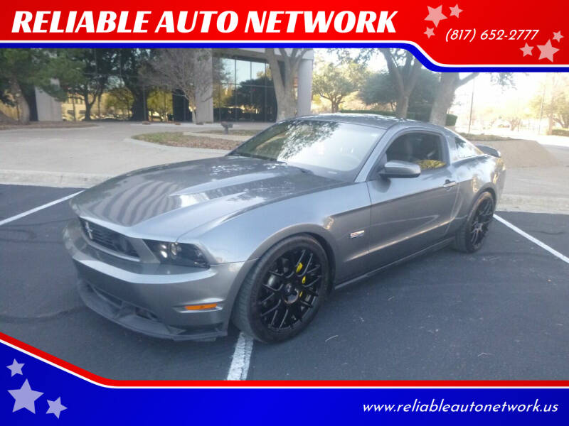 2011 Ford Mustang for sale at RELIABLE AUTO NETWORK in Arlington TX