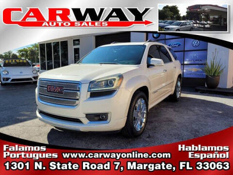 2013 GMC Acadia for sale at CARWAY Auto Sales in Margate FL