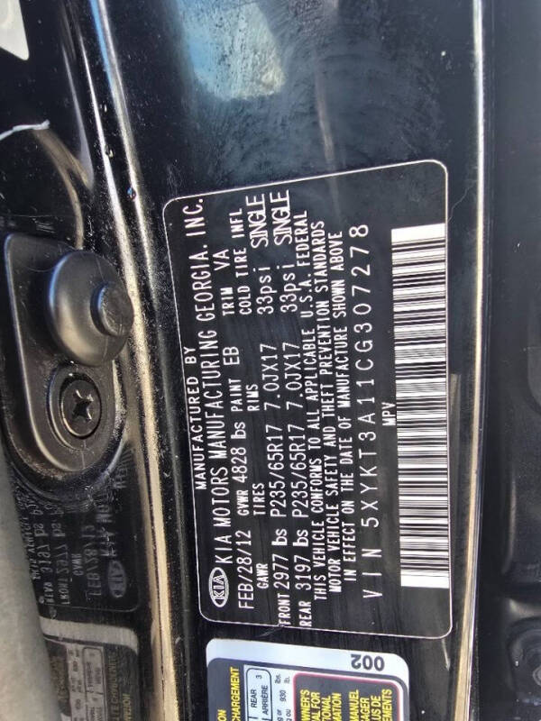 2012 Kia Sorento LX