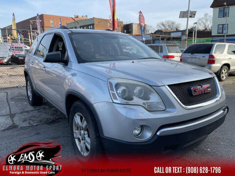 2012 GMC Acadia for sale at Elmora Motor Sport in Elizabeth NJ