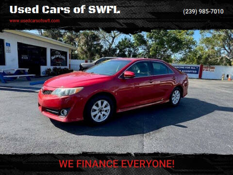 2014 Toyota Camry for sale at Used Cars of SWFL in Fort Myers FL