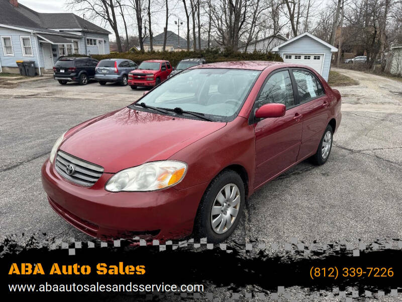 2004 Toyota Corolla for sale at ABA Auto Sales in Bloomington IN