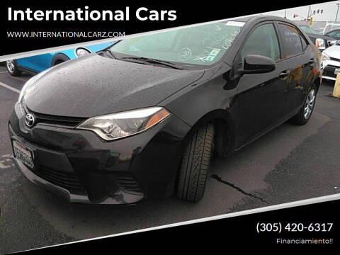 2014 Toyota Corolla for sale at Florida International Cars in Miramar FL