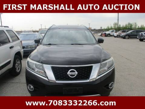 2013 Nissan Pathfinder for sale at First Marshall Auto Auction in Harvey IL