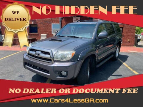 2006 Toyota 4Runner for sale at Cars4Less GA in Alpharetta GA
