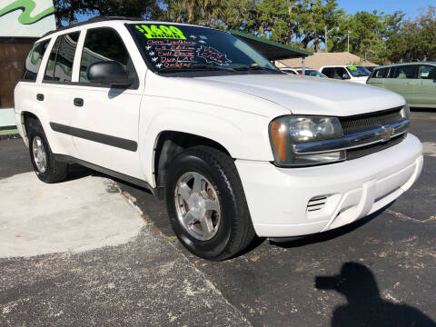 2005 Chevrolet TrailBlazer for sale at RIVERSIDE MOTORCARS INC - South Lot in New Smyrna Beach FL