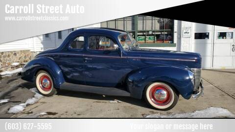 1940 Ford Super Deluxe for sale at Carroll Street Auto in Manchester NH
