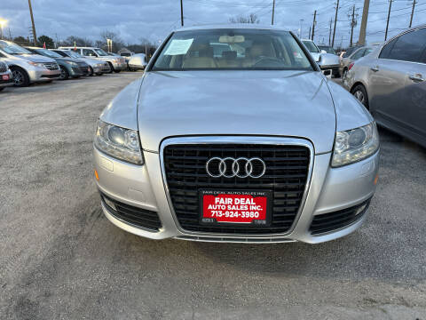 2010 Audi A6 for sale at FAIR DEAL AUTO SALES INC in Houston TX