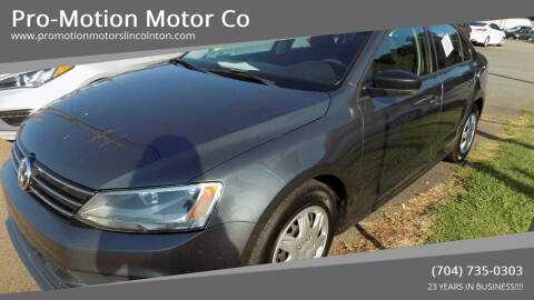 2016 Volkswagen Jetta for sale at Pro-Motion Motor Co in Lincolnton NC