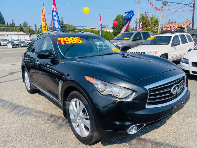 2014 INFINITI QX70 for sale at New Creation Auto Sales in Everett, WA