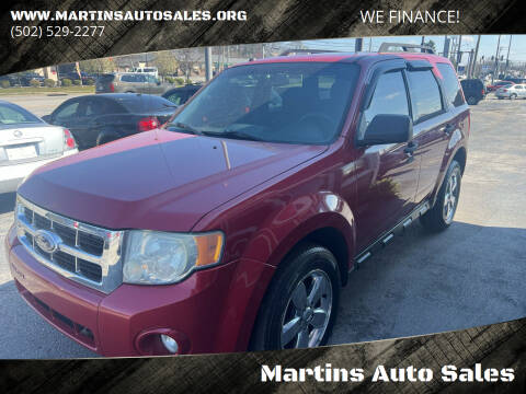 2010 Ford Escape for sale at Martins Auto Sales in Shelbyville KY