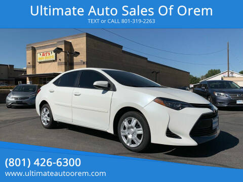 2017 Toyota Corolla for sale at Ultimate Auto Sales Of Orem in Orem UT
