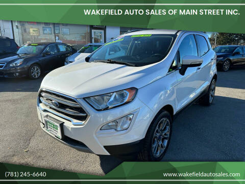 2018 Ford EcoSport for sale at Wakefield Auto Sales of Main Street Inc. in Wakefield MA