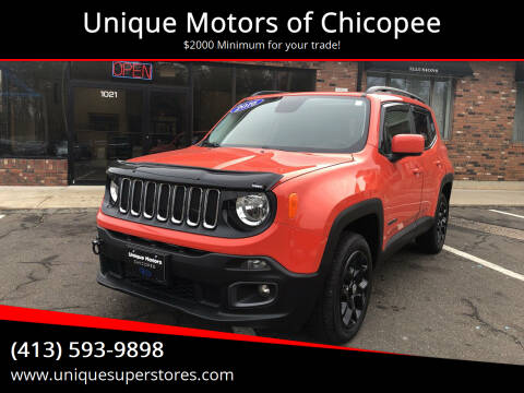 2016 Jeep Renegade for sale at Unique Motors of Chicopee in Chicopee MA