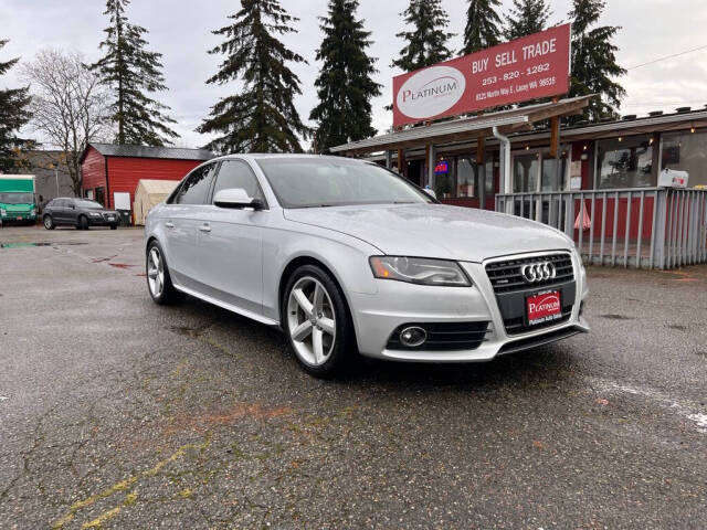 2012 Audi A4 for sale at PLATINUM AUTO SALES INC in Lacey, WA