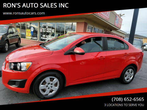 2013 Chevrolet Sonic for sale at RON'S AUTO SALES INC in Cicero IL