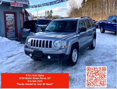 2016 Jeep Patriot for sale at K & L Auto Sales in Rome NY