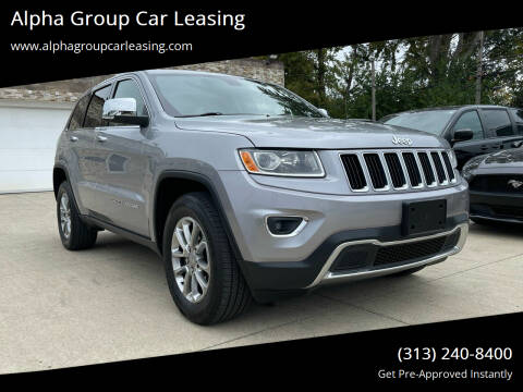 2015 Jeep Grand Cherokee for sale at Alpha Group Car Leasing in Redford MI