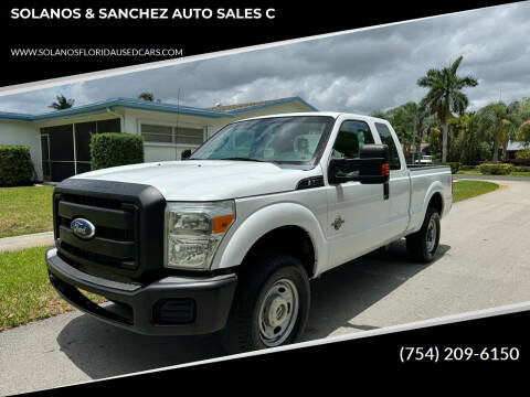 2012 Ford F-250 Super Duty for sale at SOLANOS & SANCHEZ AUTO SALES C in Hollywood FL