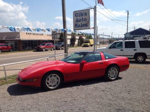 1991 Chevrolet Corvette for sale at GIB'S AUTO SALES in Tahlequah OK