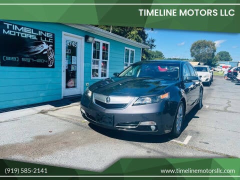 2012 Acura TL for sale at Timeline Motors LLC in Clayton NC